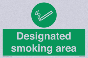 Designated smoking area